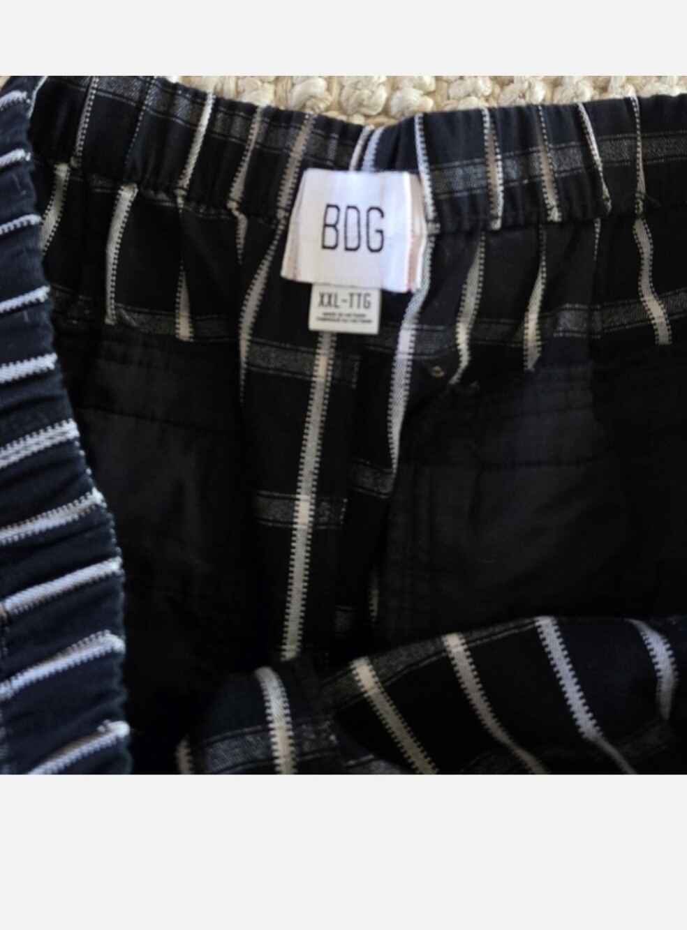 BDG Charlie Gingham Low-Rise Wide-Leg Pant XXL - Picture 5 of 6